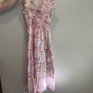 Hill House Ellie nap dress pink and yellow